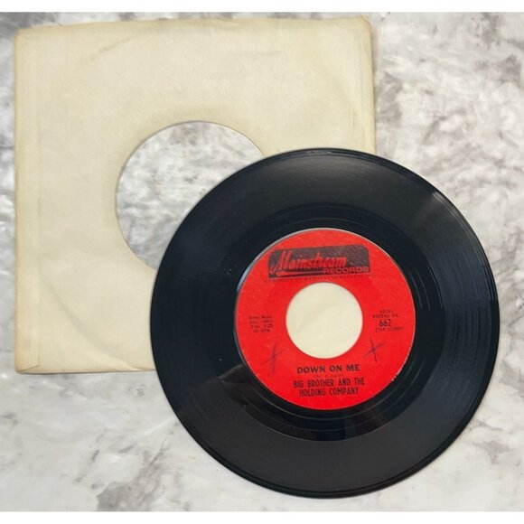 Janis Joplin 45 Rock Lot Me and Bobby McGee / Big Brother Holding Co Call on Me - Picture 7 of 11